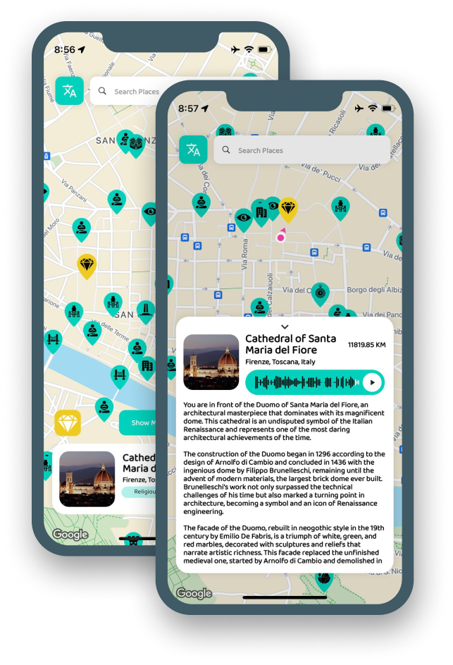 Exploriom App Interface